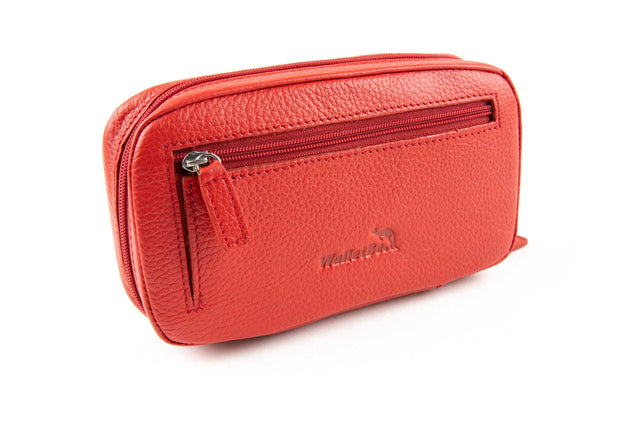 Jewelry Travel Leather Wallet with Wristlet