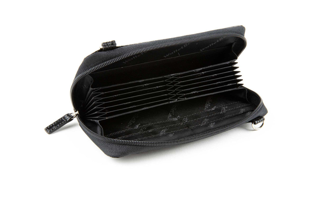 折りたたみ財布 you a use Wonder wallet (Croc black) Venture Seal Men's Zip Wallet – Snake Skin Black | Coldfire