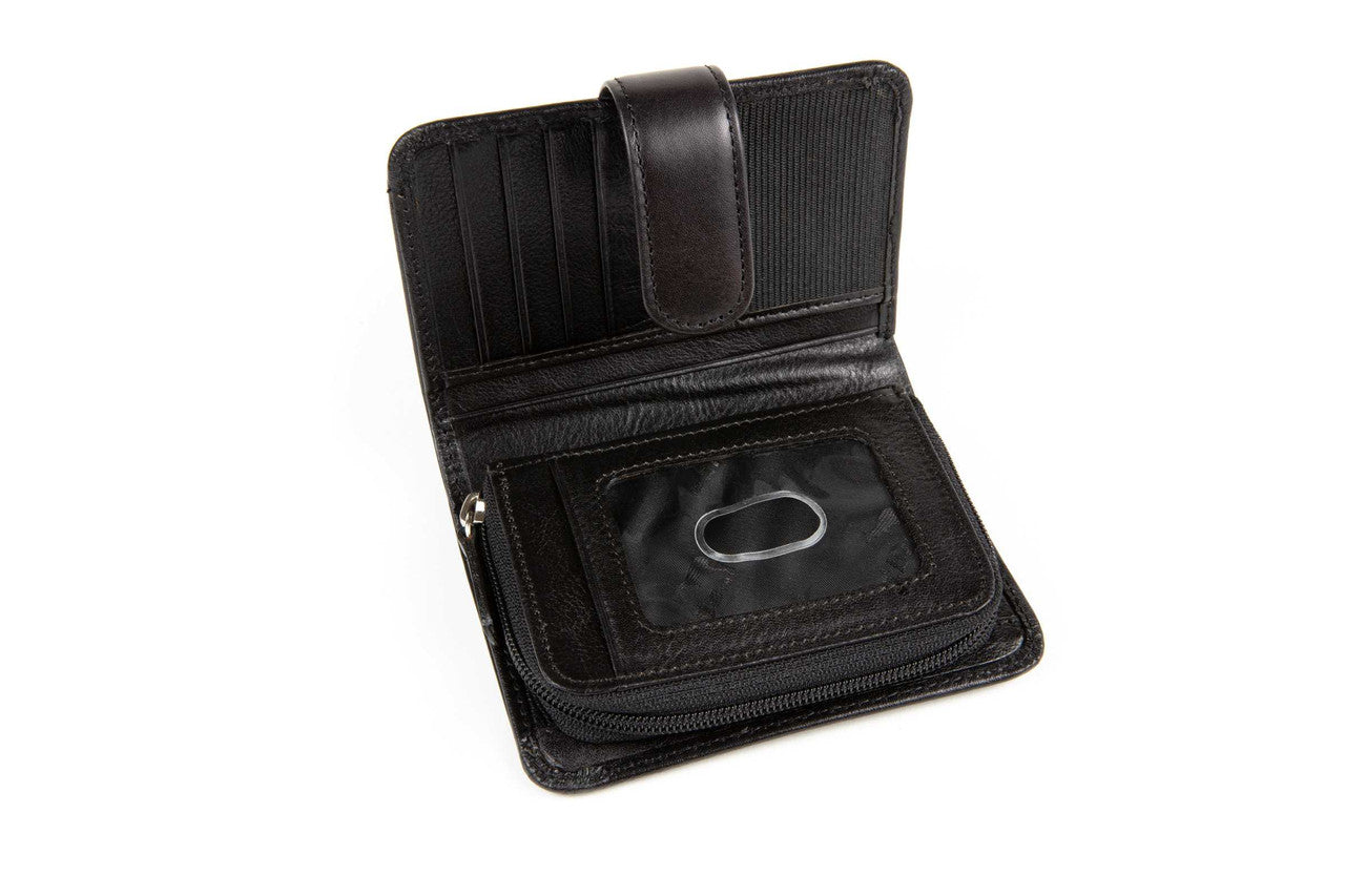 WalletBe Leather RFID Billfold Accordion Wallet
