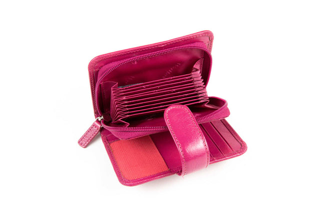 WalletBe Billfold Accordion RFID Leather Wallet