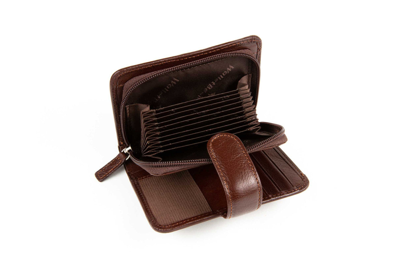 WalletBe Billfold Accordion RFID Leather Wallet