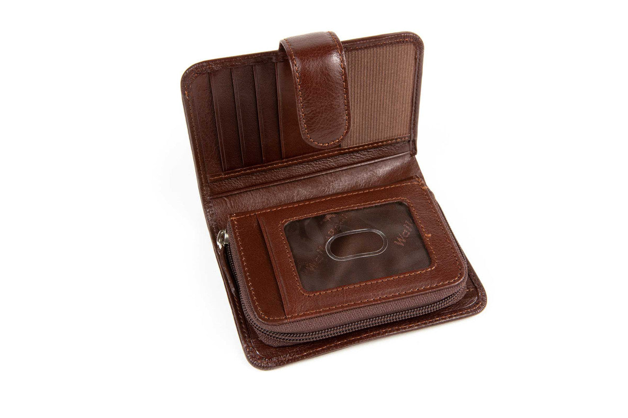 WalletBe Billfold Accordion RFID Leather Wallet