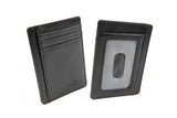 Ultra-Thin Non Folding 5-Slot Leather RFID Wallet